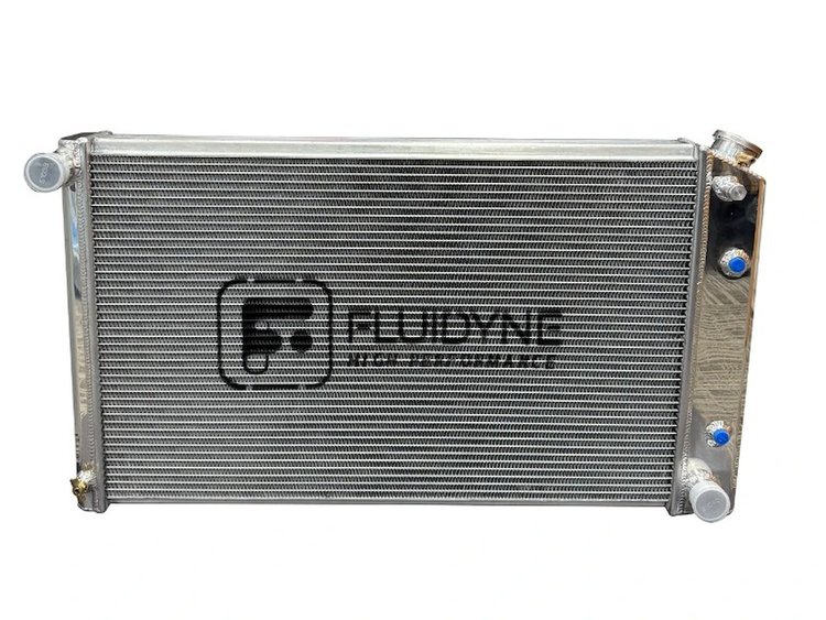 RGM.4R3220.A 4-Row Aluminum Radiator, 1970-1981 GM Camaro/Firebird, Automatic, Polished, 33 in. x 20 in.