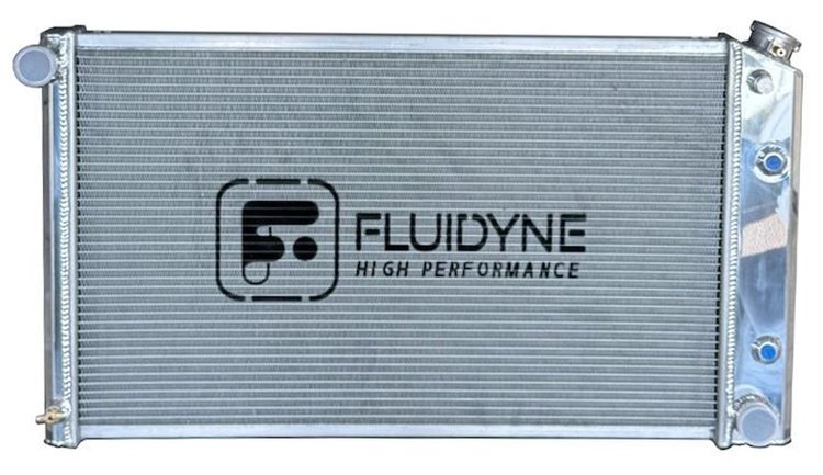 RGM.4R3319.M 4-Row Aluminum Radiator, 1963-1990 GM, Automatic, Polished, 33 in. x 19 in.