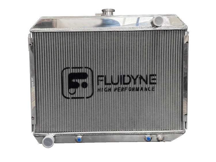 RMO.3R2922.A 3-Row Aluminum Radiator, 1969-1974 Dodge/Plymouth, Automatic, Polished, 29 in. x 22 in.