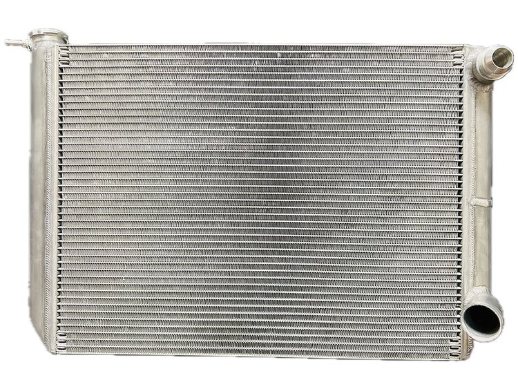 RRA.DIRT Late-Model Dirt Double-Pass 4-Row Aluminum Radiator, 27.25 x 17.9 in. x 2.375 in.