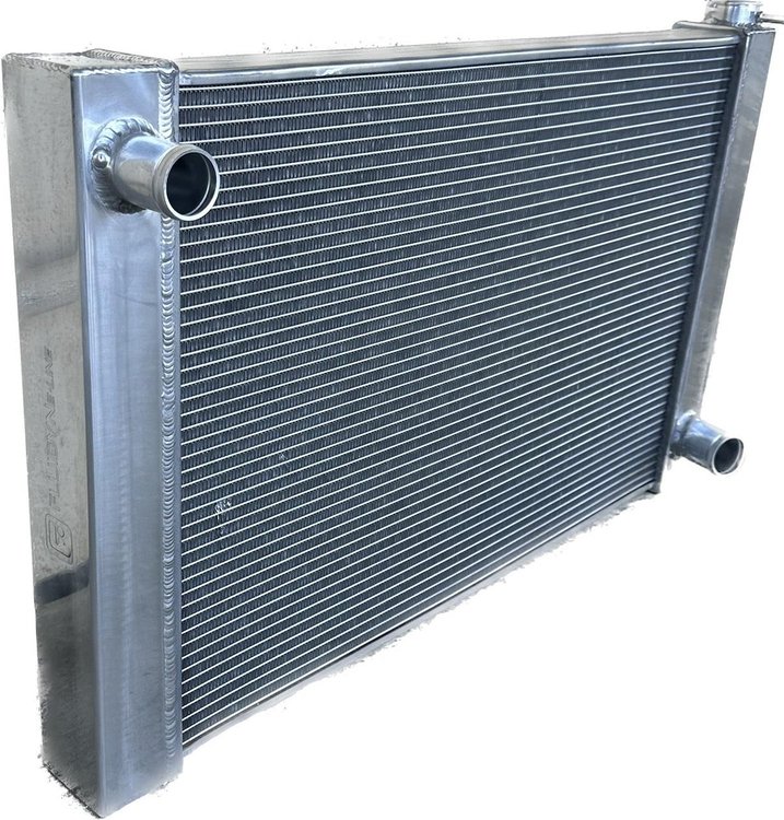 RRA.GEN.1928DP FluidynE-Line Dual-Pass 2-Row Aluminum Radiator, Chevy, 28 in. x 19 in.