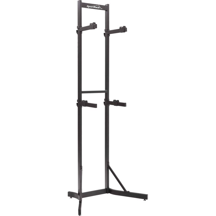 Adjustable Stationary Bike Rack Holds Up To 2 Bikes