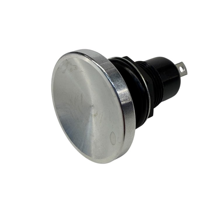 3108-CRAW Shredder Transbrake Button [Raw, Billet Aluminum, Concave Head]