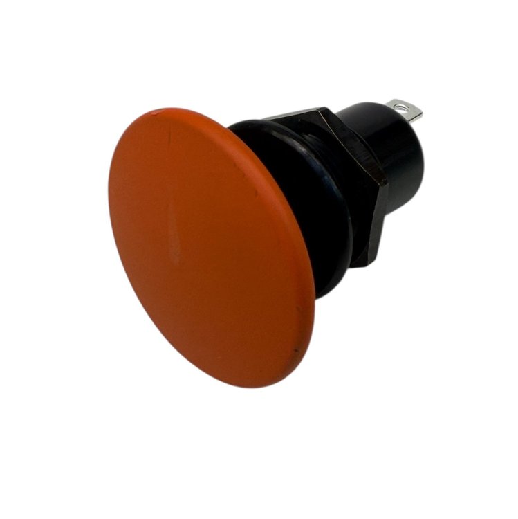 3108-MORG Shredder Transbrake Button [Orange, Billet Aluminum, Mushroom]