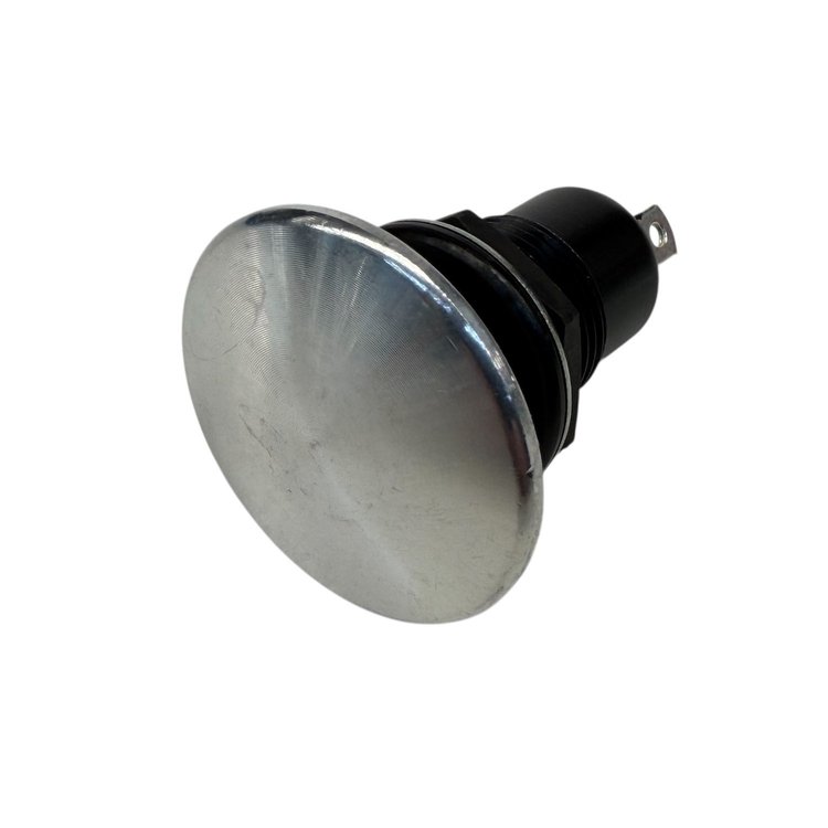 3108-MRAW Shredder Transbrake Button [Raw, Billet Aluminum, Mushroom]