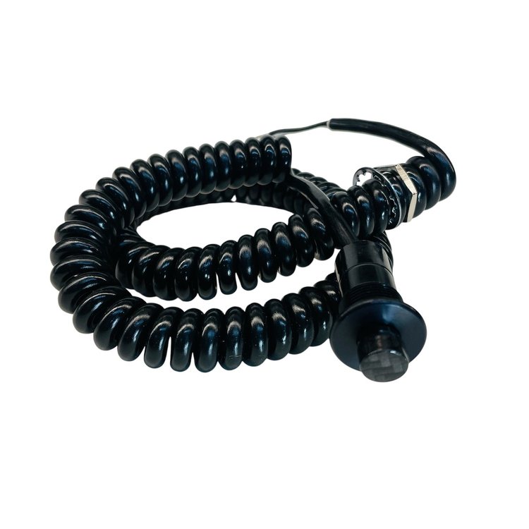 3109-SCAR Snap Action Corded Button [Carbon, Momentary Push Button Switch, Corded]