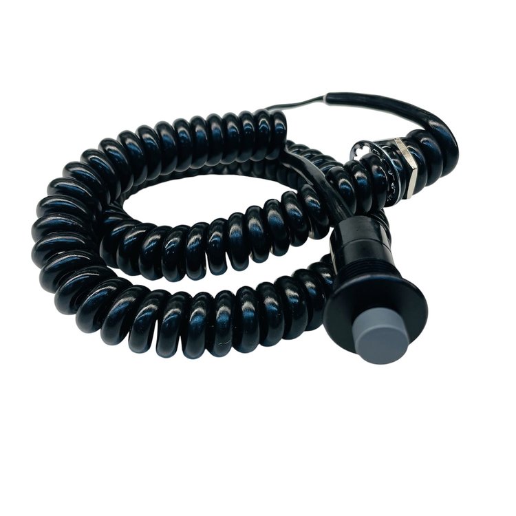 3109-SGRY Snap Action Corded Button [Grey, Momentary Push Button Switch, Corded]