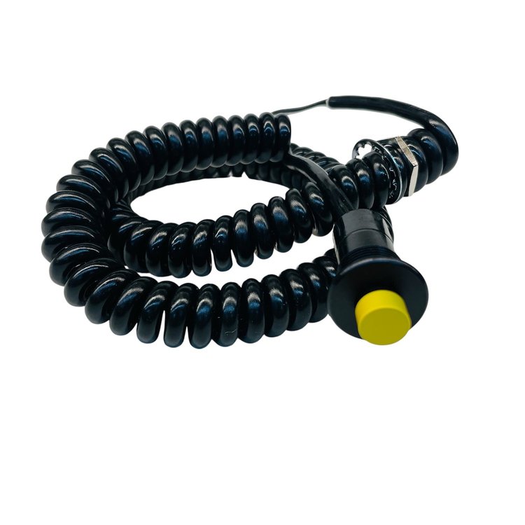 3109-SYEL Snap Action Corded Button [Yellow, Momentary Push Button Switch, Corded]