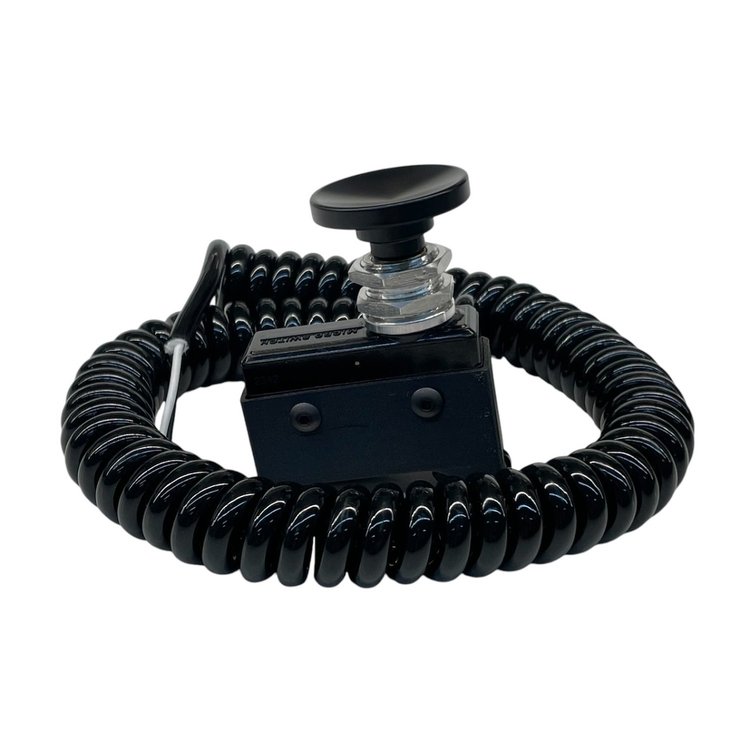 3111-CBLK-RC Crusher Transbrake Button [Black Concave, Right Side, Cord Included]