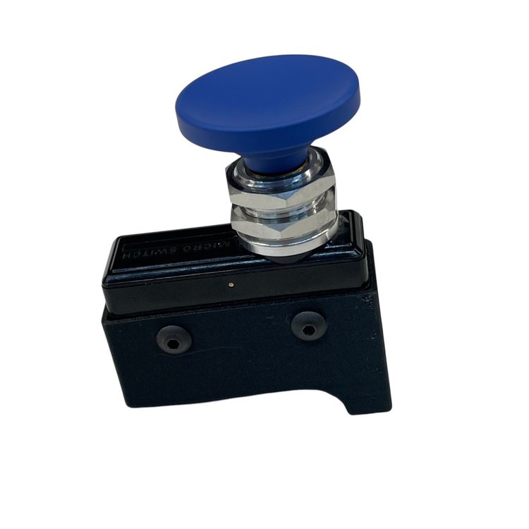 3111-CDBL-R Crusher Transbrake Button [Blue Concave, Right Side]