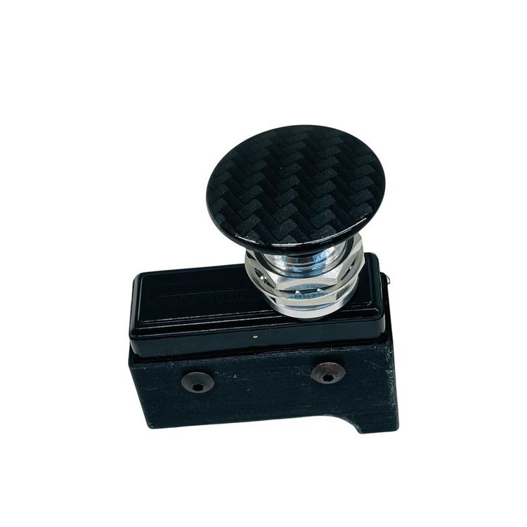 3111-MCAR-R Crusher Transbrake Button [Carbon Illusion Mushroom Right Side]