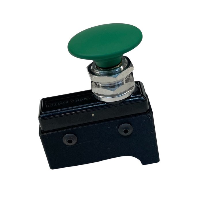 3111-MGRN-L Crusher Transbrake Button [Green Mushroom Left Side]