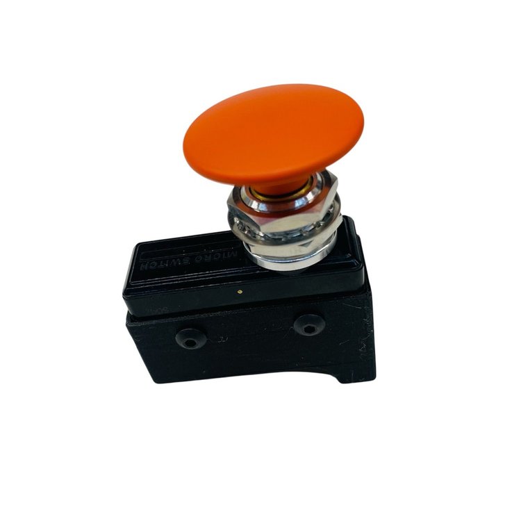 3111-MORG-R Crusher Transbrake Button [Orange Mushroom Right Side]