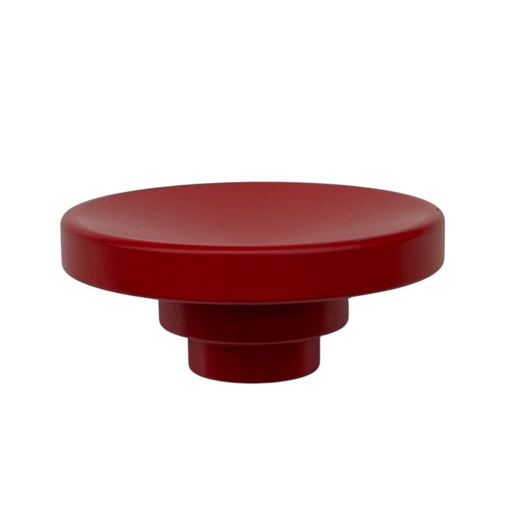 3112-CRED Crusher Transbrake [Red Concave, Button Head]