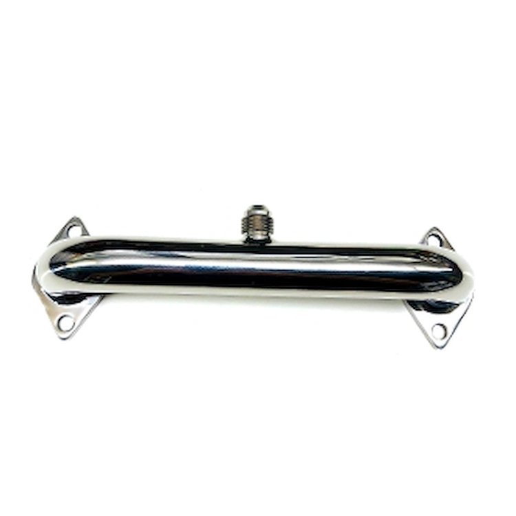 Water Pump Crossover for Big Block Chevy [-8 AN Top Fitting] Polished