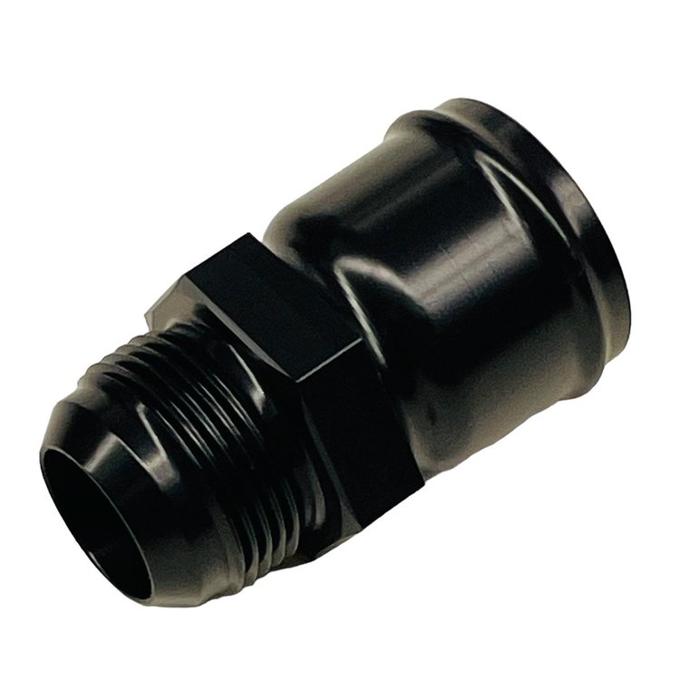 3516-1500-MB Male AN To Radiator Hose -16 AN To 1.500 in. Hose [Black Anodized]