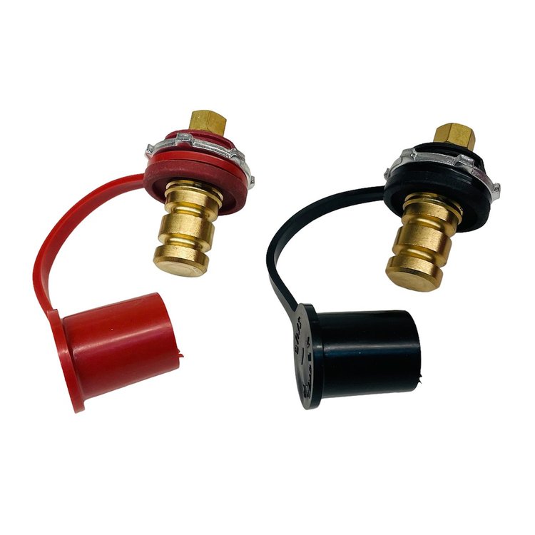 4000-220S Battery Charging Posts [Red & Black, Pair]