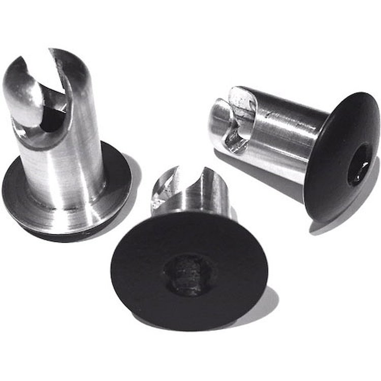 4010-500F-B Quarter-Turn Fasteners, Standard Flat-Head Style [.400" Pin D, .500" L]