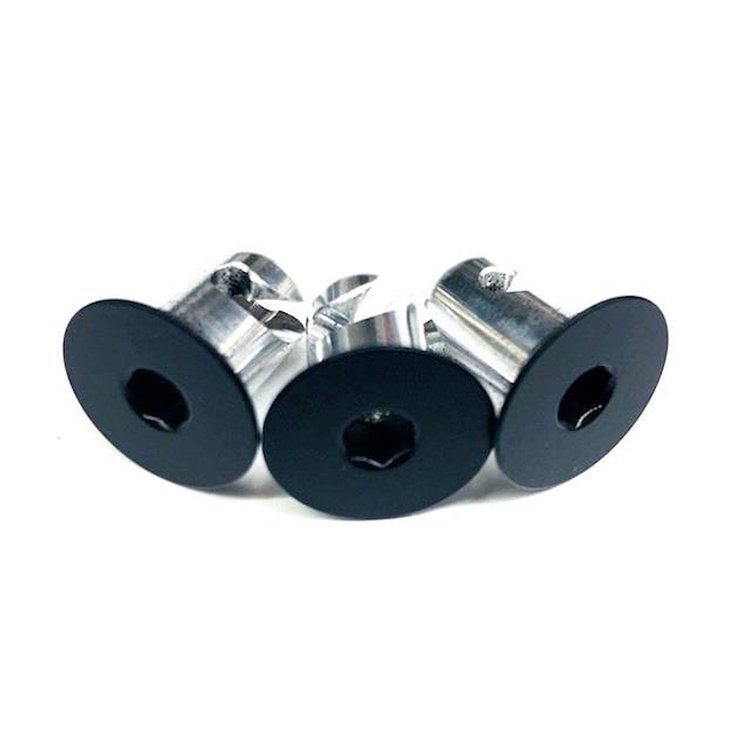 4010-650F-B Quarter Turn Quick Fastener [Hex, Flat, Black, 0.400 in. Diameter X 0.650 in. Grip, Set of 10]