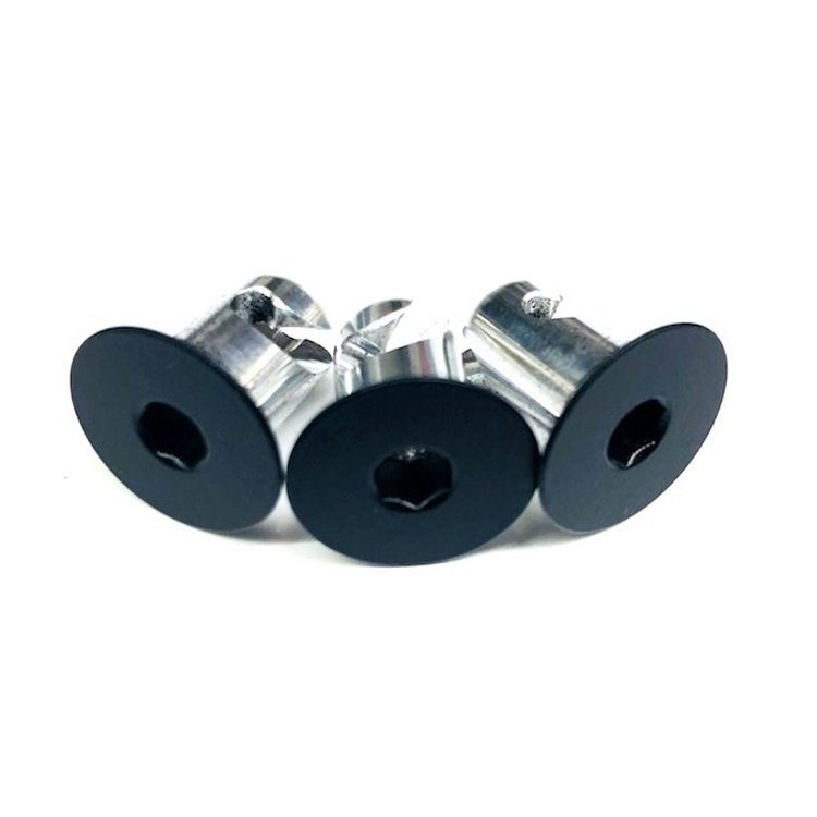 4050-450F-B Quarter Turn Quick Fastener [Hex, Flat, Black, 0.400 in. Diameter X 0.450 in. Grip, Set of 50]