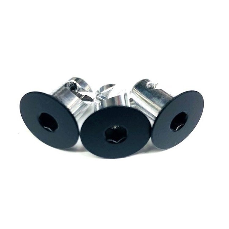 4050-700F-B Quarter Turn Quick Fastener [Hex, Flat, Black, 0.400 in. Diameter X 0.700 in. Grip, Set of 50]