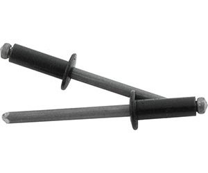 Aluminum Pop Rivets 1/8 in. Diameter, .126-.187 in. Grip Length - Black