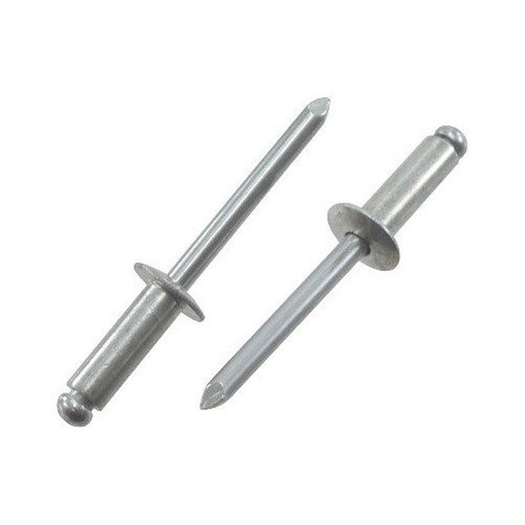 4160-025R Pop Rivets [1/8 in. Diameter X 0.188 in.-0.250 in. Grip, With 0.250 in. Diameter Head, Raw Aluminum, Set of 25]