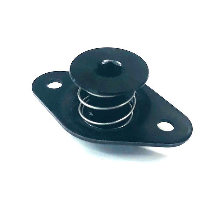 4250-450E-B Quarter Turn Self Eject Fastener [Small Hex Head, Aluminum, Black, 5/16 in. Diameter X 0.450 in. Grip, Set of 50]