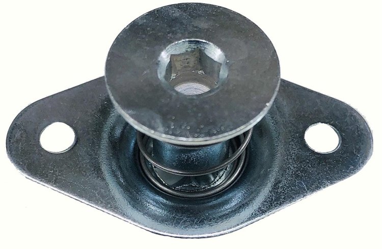 Self-Ejecting Quarter-Turn DZUS Button Fasteners Hex Head, 5/16 in. Diameter x .500 in. Grip - Cadmium-Plated Steel Finish