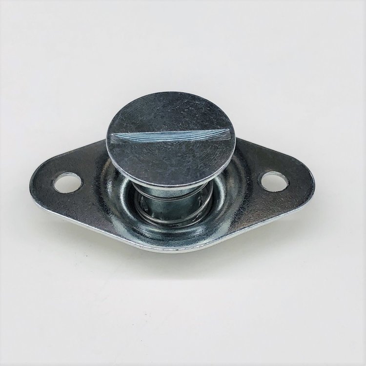 4250-600E Quarter Turn Self Eject Fastener [Small Hex Head, Steel, Silver, 5/16 in. Diameter X 0.600 in. Grip, Set of 50]
