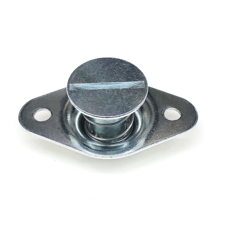 4350-450E Quarter Turn Self Eject Fastener [Small Slot Head, Steel, Silver, 5/16 in. Diameter X 0.450 in. Grip, Set of 50]