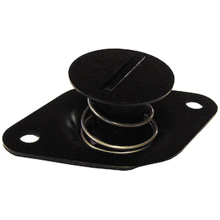 Self-Ejecting Quarter-Turn DZUS Button Fasteners - Slot Head, 5/16 in. x .600 in., Black Anodized Aluminum, Set of 50