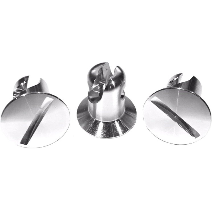 Quarter-Turn Fasteners Slotted Flat Head, Raw Finish