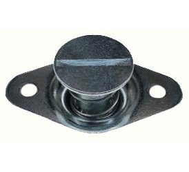 Self-Ejecting Quarter-Turn DZUS Button Fasteners Slotted Head, 7/16 in. Diameter x .650 in. Grip - Cadmium-Plated Steel Finish