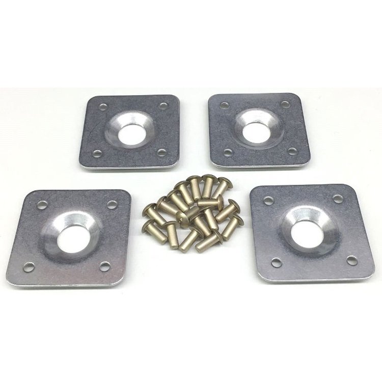 Square Quarter Turn Fastener Doubler Plates 1.500"