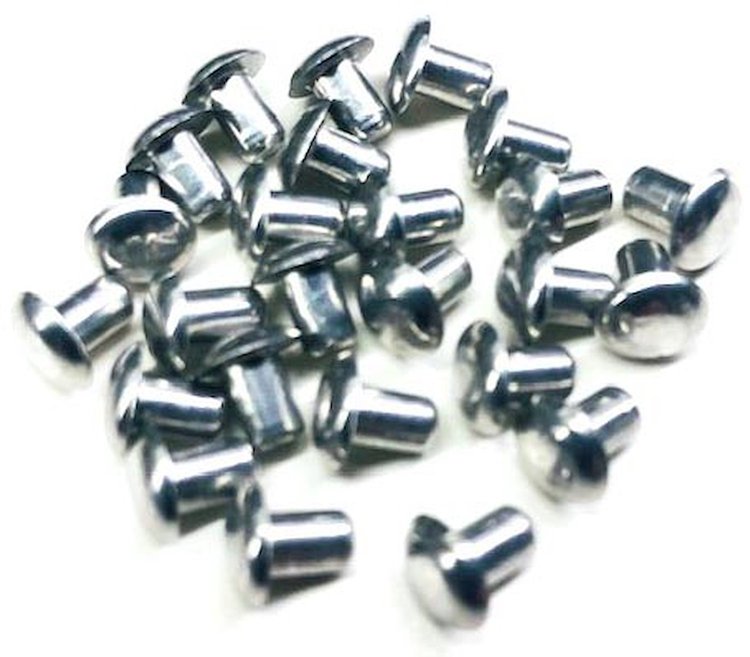 Aluminum Solid Smash Rivets 1/8 in. Diameter, 3/16 in. Length - Natural