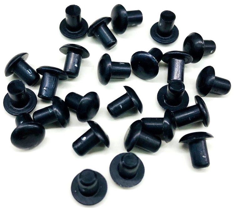 Aluminum Solid Smash Rivets 1/8 in. Diameter, 3/16 in. Length - Black