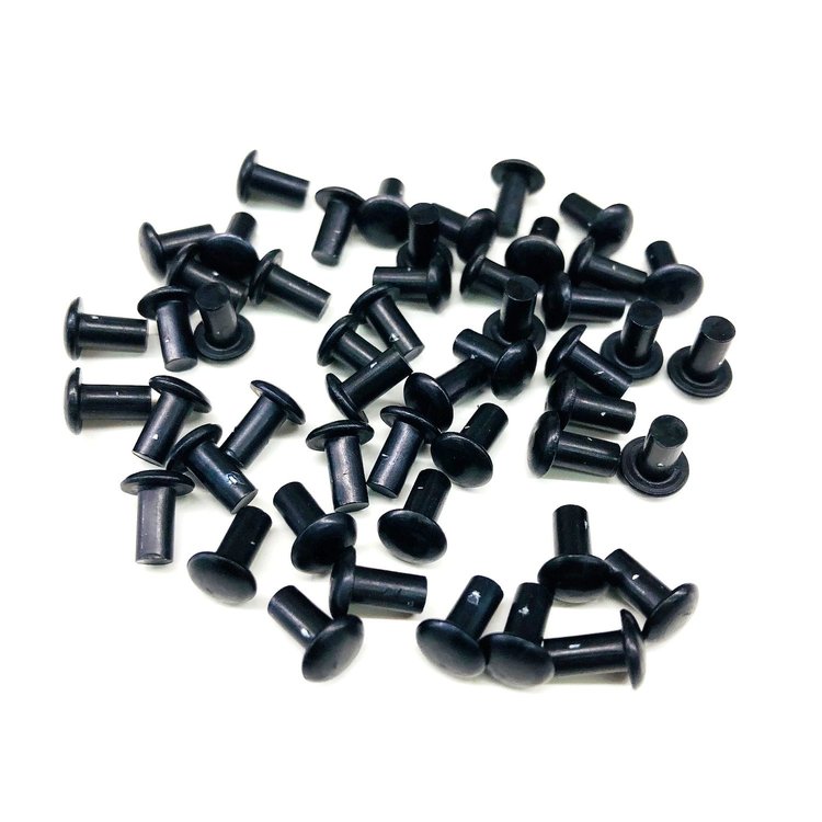 Aluminum Solid Smash Rivets 1/8 in. Diameter, 1/4 in. Length - Natural