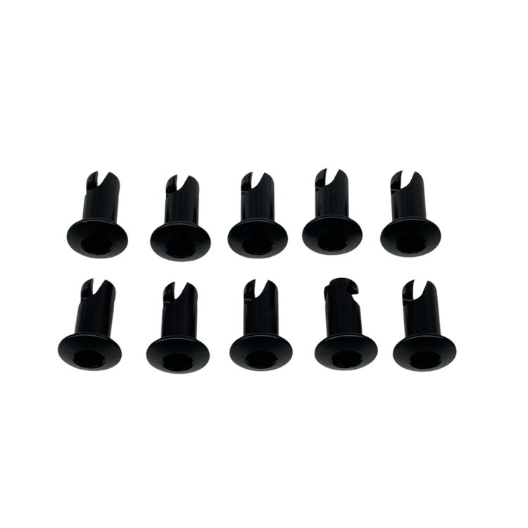 4610-500D-B Quarter Turn Quick Fastener [Hex, Dome, Black, 0.250 in. Diameter X 0.500 in. Grip, Set of 10]