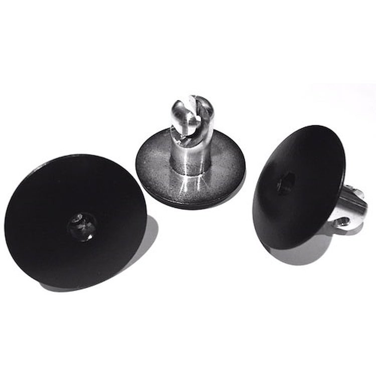 Quarter-Turn Fasteners Head: Oversized Dome Style