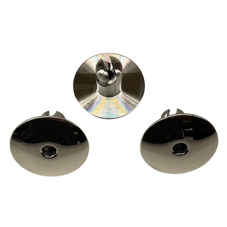 5010-600D-P Quarter Turn Quick Fastener [Hex, Dome-Os, Polished, 1.125 in. X 0.400 in. Diameter X 0.600 in. Grip, Set of 10]