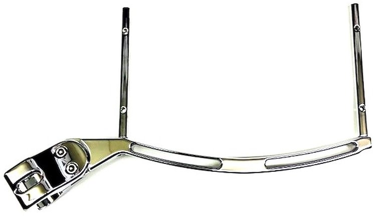 "Lite" Clamp-On Dial Board Bracket Fits 1.250 in. Roll Bars Chrome