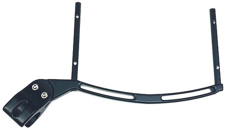 "Lite" Clamp-On Dial Board Bracket Fits 1.625" Roll Bars Black