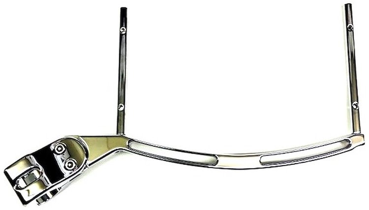 "Lite" Clamp-On Dial Board Bracket Fits 1.625" Roll Bars Chrome
