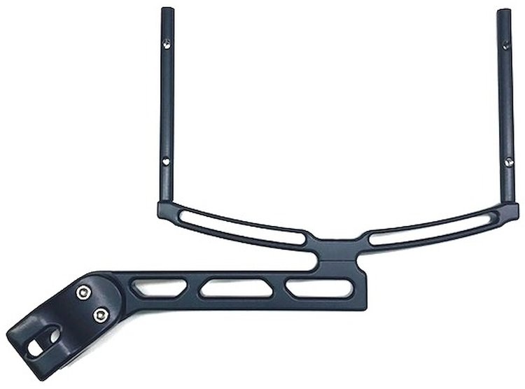 Clamp-On Roll Bar Dial Board Bracket Fits 1.125 in. Roll Bars Black