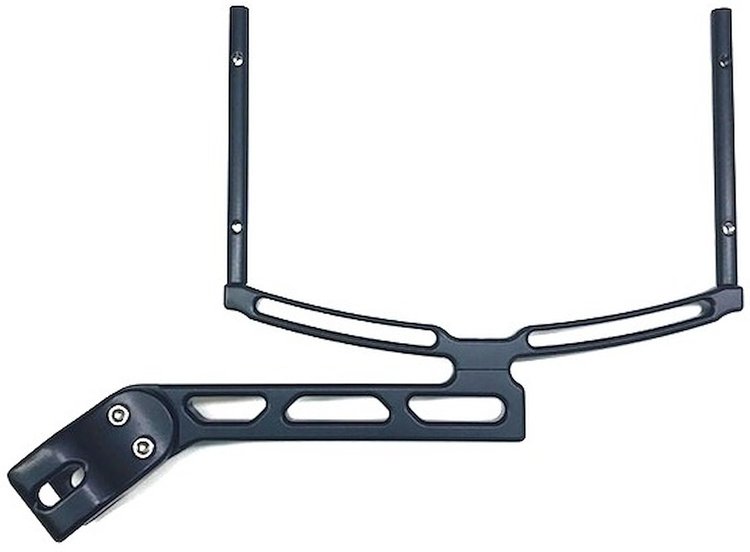 Clamp-On Roll Bar Dial Board Bracket Fits 1.5" Roll Bars Black