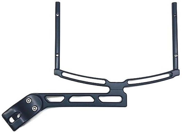 Clamp-On Roll Bar Dial Board Bracket  Fits 1.625" Roll Bars Black