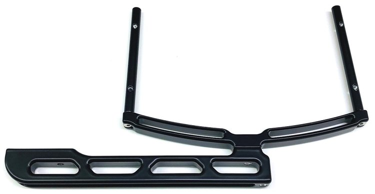 Dial-In Board Mounting Bracket for Flat Scoop Tray/K&N Hood Scoops - Matte Black