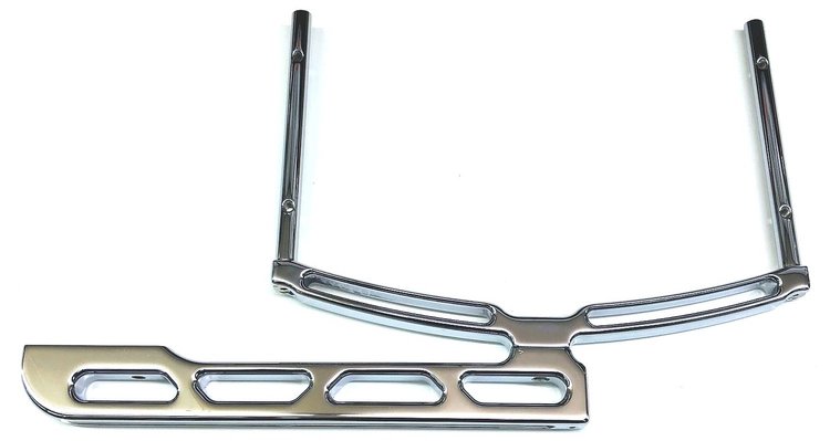 Dial-In Board Mounting Bracket for Flat Scoop Tray/K&N Hood Scoops - Chrome