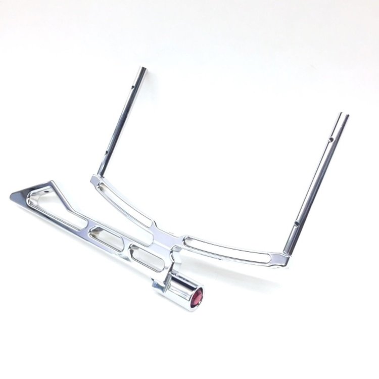 6011-001C-BLU Dial Board Bracket [With Tail Light, Chrome, Blue Lite]